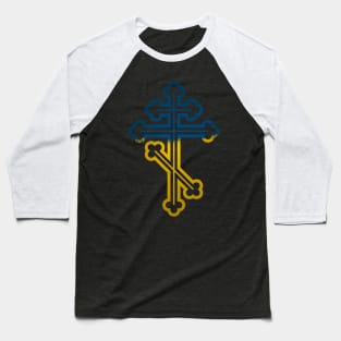 Ukrainian Orthodox Cross Baseball T-Shirt